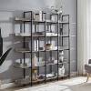 5 Tier Bookshelf Retro Industrial Style Open Storage Display Rack - ModernLuxe - 2 of 4