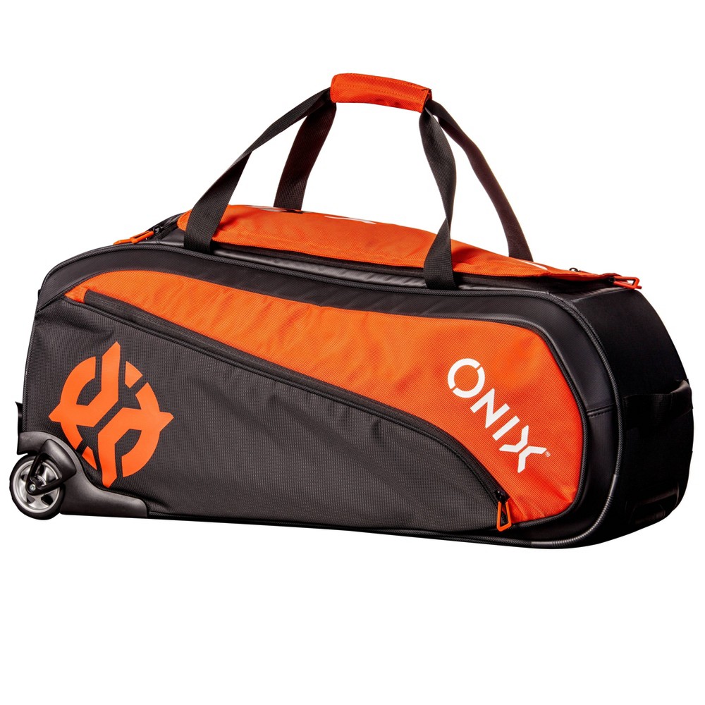 Photos - Travel Bags Onix Pro Team Wheeled Duffel Bag - Orange/Black 