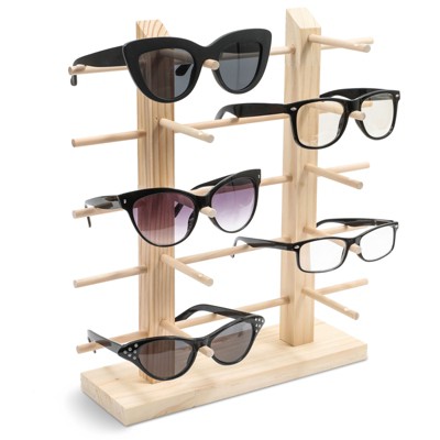 NEW YELLOW 6 PAIR SUNGLASS DISPLAY RACK eyewear holder glasses counter displays 