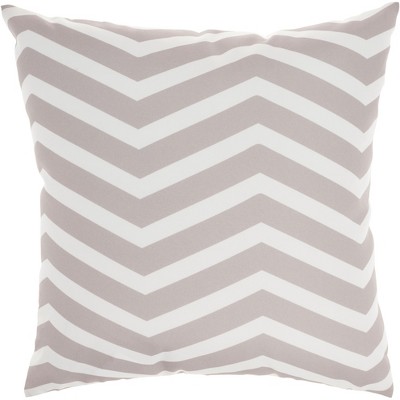 Sunny Aloha 20" Square Natural Polyester Outdoor Throw Pillow