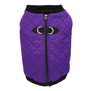 Gooby Fashion Vest Dog Jacket Violet, Medium - 1 of 1