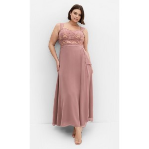 Women's Plus Size Sweet Evie Maxi Dress - antique rose | CITY CHIC - 1 of 4