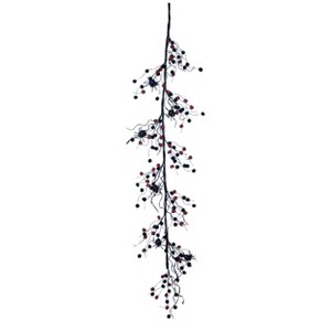 Transpac Polyester 60 in. Multicolor Halloween Spooky Pom-Pom Garland - 1 of 2