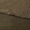 Twin/Twin Extra Long Washed Cotton Sateen Quilt Dark Olive Green - Threshold™: OEKO-TEX Certified, 250 Thread Count - image 3 of 3