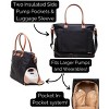 Abby Breast Pump Tote – Real Leather Straps by Sarah Wells – Insulated Pockets, Laptop Storage & Easy-Clean Interior - 2 of 4
