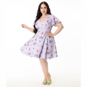 Unique Vintage Women's Plus Flare Dress - 1 of 3