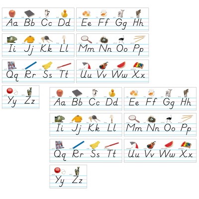 North Star Teacher Resources Photo & Modern Manuscript Alphabet Lines Bulletin Board Set, 2 Sets