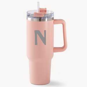 Personalization Mall Engraved Initial 40 oz Stainless Steel Tumbler - 1 of 1