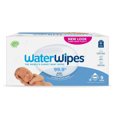 WaterWipes Unscented Baby Wipes Super Value Box - 9pk/540ct Total