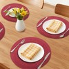 REGALWOVEN Farmhouse Round Placemats Set of 6 Woven Placemats for Dining Table Decor - 2 of 4