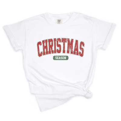 Simply Sage Market Varsity Christmas Season Garment Dyed Tee