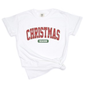 Simply Sage Market Varsity Christmas Season Garment Dyed Tee - 1 of 4