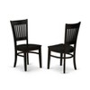HomeStock Wooden Dining Chair 2-Piece Set- Wooden Seat and Slatted Back - 3 of 4