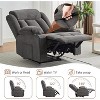 Modern Manual Reclining Sofa with Massage and Heat, Adjustable Recliner Chair for Adults and Seniors,Padded Seat Backrest with Lumbar Support - 4 of 4