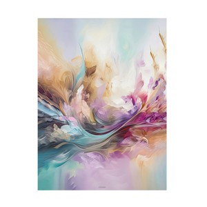 Trademark Fine Art - Incado Watercolor Swish Canvas Art - 1 of 4