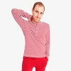 Primary Adult Organic Long Sleeve Henley Pj Top In Stripe (Unisex Fit) - 2 of 3