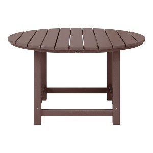 WestinTrends Malibu Kids Outdoor Patio Furniture HDPE 38" Wide Round Dining Table - 1 of 4
