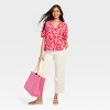 Women's Crepe Short Sleeve Button-Down Shirt - A New Day™ - 3 of 3