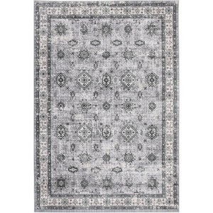Area Rugs - Machine Washable, Vintage Boho Design, Large Size, Non Slip, Soft Distressed Low Pile Carpet - 1 of 4
