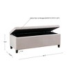 NicBex 19.25 Inch Storage Ottoman Bench with Tufted Top Soft Close Lid for Bedroom,Entryway and Living Room - 3 of 4