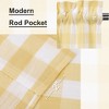 Yarn-Dyed Buffalo Gingham Kitchen Valance, Tier Curtains and Tie Up Curtains - 2 of 4