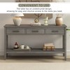 YOOCOZZ Minimalist Console Table & Entryway Table & Side Table with Three Drawers and One Open Shelf - 4 of 4