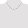 Black Bow Jewelry 1mm 18k White Gold Diamond Cut Spiga Chain Necklace - 2 of 4