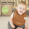 KeaBabies 8pk Organic Quin Baby Bibs for Drooling and Teething, Cotton Drool Bibs, Newborn Baby Boys, Baby Girls Bibs - 4 of 4