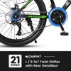 INFURNIC Bicycles 26 Inch Mountain Bike with Shimano 21 Speeds and Mechanical Disc Brakes for Trail Riders, Green, 71"*25"*39.3" - 3 of 4