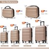 Lyngins 6-Piece Family Hardside Luggage Set – 12" +14" +16" +20" Carry on Luggage, 24" +28" Spinner Suitcases, ABS Lightweight Durable Build - 3 of 4