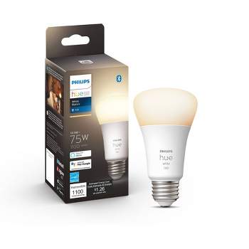 Philips Hue A19 75W Smart LED Bulb White
