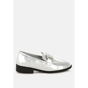 Dendron Diamante Horsebit Metallic Loafers - 1 of 4