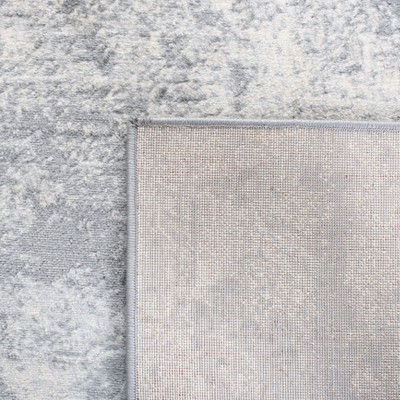 Elegant Brentwood 9' Square Grey/Ivory Abstract Area Rug
