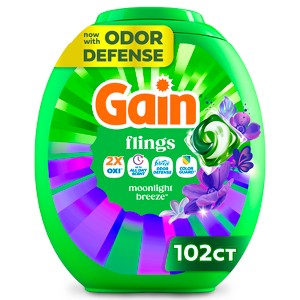 Gain Flings Moonlight Breeze Laundry Detergents - 102ct : Target