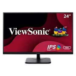 ViewSonic VA2456-MHD 24 Inch IPS 1080p Monitor with Ultra-Thin Bezels, HDMI, DisplayPort and VGA Inputs for Home and Office