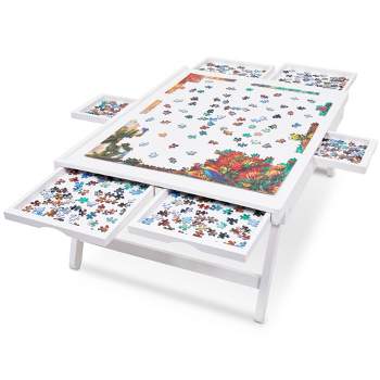 Wesoky 1500 pieces jigsaw puzzle board with drawers, 35 x 27