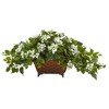 Nearly Natural Bougainvillea in Metal Planter, Beauty - 4 of 4