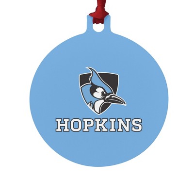 Johns Hopkins University Primary Logo Aluminum Holiday Christmas Tree Ornament