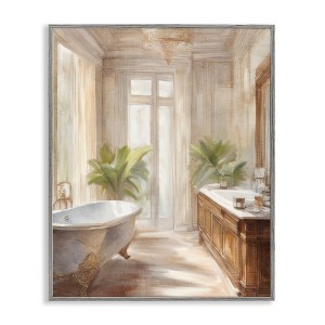 Stupell Industries Serenity Bath Bathroom Painting Framed Giclee Art - 1 of 4