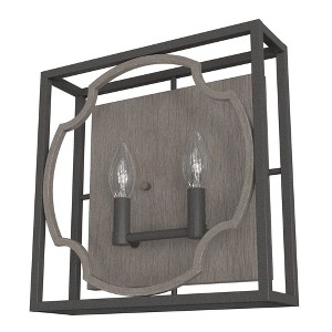Hunter Fans 3.75" Stone Creek Wall Sconce Noble Bronze Finish - Rustic Indoor Lighting Fixture for Bathrooms and Laundry Rooms - 1 of 1