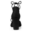 Allegra K Women's Pointed Toe Chunky Heels Lace Up Sandals Pumps - 4 of 4