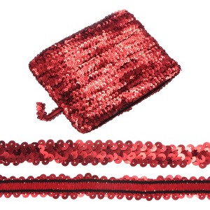 Unique Bargains Elastic PVC Durable Sequins Flat Paillette Sequin Trim 1 Pc - 1 of 4