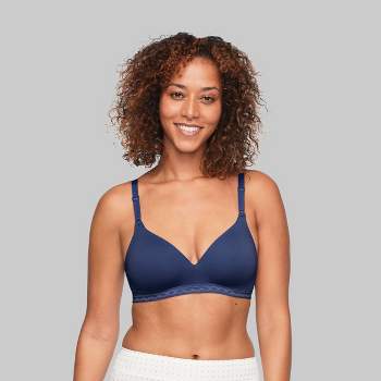 Simply Perfect By Warner's Women's Underarm Smoothing Underwire Bra Ta4356  - 36b Blue : Target