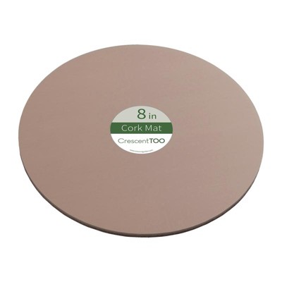Crescent Garden 8 in. D Cork/Plastic Planter Mat Natural (Pack of 25)