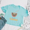 Simply Sage Market Boho Hello Summer Drink Boxy Crop Top - 2 of 4