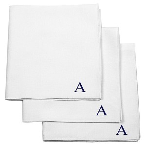 Monogram Groomsmen Gift Handkerchief Set - A, Men