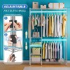 Simple Trending Heavy Duty Clothing Rack Loads 750 LBS, Garment Racks with Adjustable Shelves for Hanging Clothes, Metal Wardrobe Closet, Chrome - 3 of 4