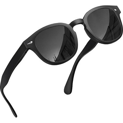 grinderPUNCH Polarized Round Sunglasses for Women Men Stylish Retro Circle Frame Sun Glasses