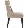 Humphry 21" H Dining Chair With Nail Head Trim (Set of 2) - MCR4713 - Mushroom - Safavieh Couture - 4 of 4