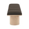 Meridian Furniture,Pavilion Boucle Fabric Bench - 3 of 4